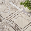 Nourison Glam 9' x 12' Ivory/Grey Modern Indoor Rug