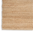 Nourison Natural Jute 3' x 5' Natural Fabric Indoor Rug
