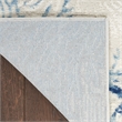 Nourison Pompeii 6' x 9' Ivory Gray Blue Fabric Nautical & Beach Area Rug