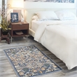 Nourison Allur 3' x 5' Gray Fabric Bohemian Area Rug (3' x 5')