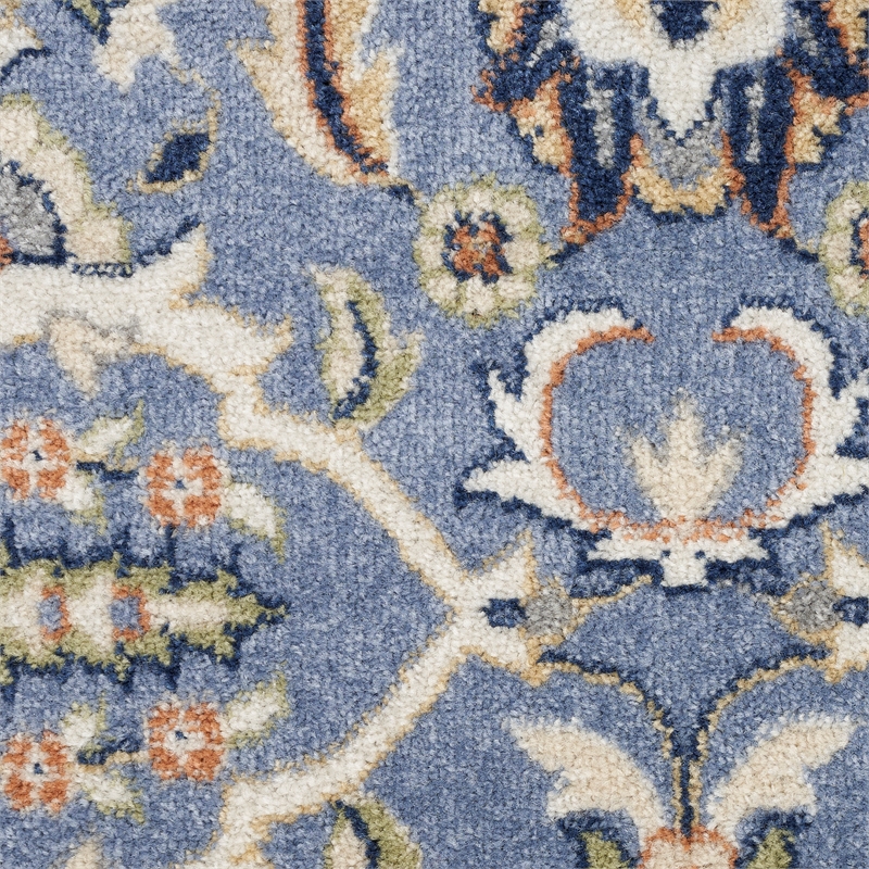 Nourison Allur 5' x 7' Light Blue Fabric Bohemian Area Rug (5' x 7')
