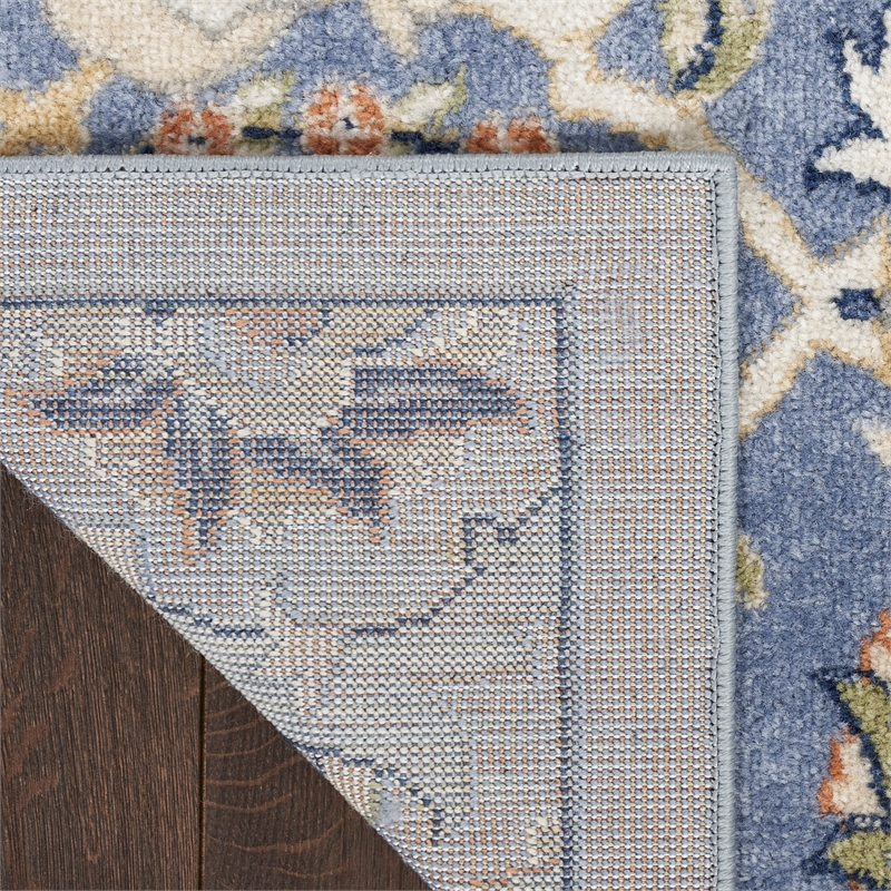 Nourison Allur 5' x 7' Light Blue Fabric Bohemian Area Rug (5' x 7')