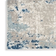 Nourison Concerto 7' x 10' Ivory Gray Blue Fabric Modern Area Rug (7' x 10')