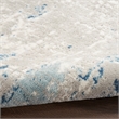 Nourison Concerto 7' x 10' Ivory Gray Blue Fabric Modern Area Rug (7' x 10')