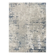 Nourison Concerto 7' x 10' Ivory Gray Blue Fabric Modern Area Rug (7' x 10')