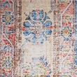 Nourison Home Fulton 2' x 3' Fabric Blue Ivory Vintage Flatweave Indoor Area Rug