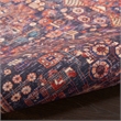 Nourison Home Fulton 5' Runner Fabric Red Vintage Flatweave Indoor Area Rug