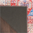 Nourison Home Fulton 5' Runner Fabric Red Vintage Flatweave Indoor Area Rug
