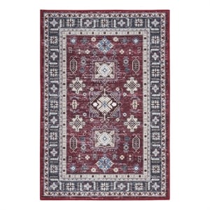 Nourison Home Fulton 2' x 3' Fabric Red Vintage Flatweave Indoor Area Rug