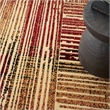 Nourison Home Grafix 8' x 10' Fabric Brick Red Multicolor Modern Indoor Rug
