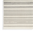 Nourison Home Grafix 8' Runner Fabric Ivory Gray Modern Indoor Area Rug