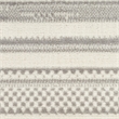 Nourison Home Grafix 8' Runner Fabric Ivory Gray Modern Indoor Area Rug
