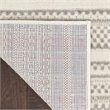 Nourison Home Grafix 8' Runner Fabric Ivory Gray Modern Indoor Area Rug