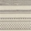 Nourison Home Grafix 5' x 7' Fabric Ivory Gray Modern Indoor Area Rug