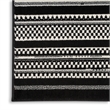 Nourison Home Grafix 8' x 10' Fabric Black White Modern Indoor Area Rug