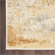 Nourison Home Grafix 8' Runner Fabric Beige Blue Modern Indoor Area Rug