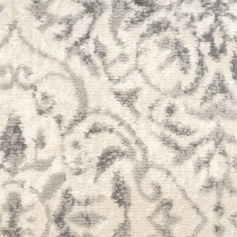 Nourison Home Jubilant 7' Runner Fabric Ivory Gray Vintage Indoor Rug