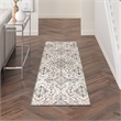 Nourison Home Jubilant 7' Runner Fabric Ivory Gray Vintage Indoor Rug