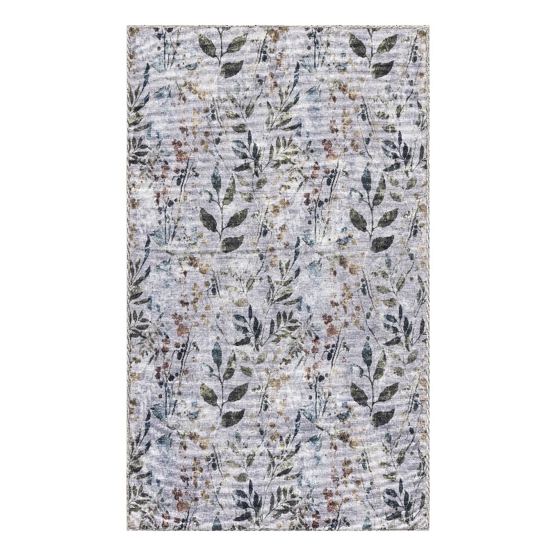 Nourison Home Nourison Washables 3' x 5' Grey Multicolor Contemporary Indoor Rug