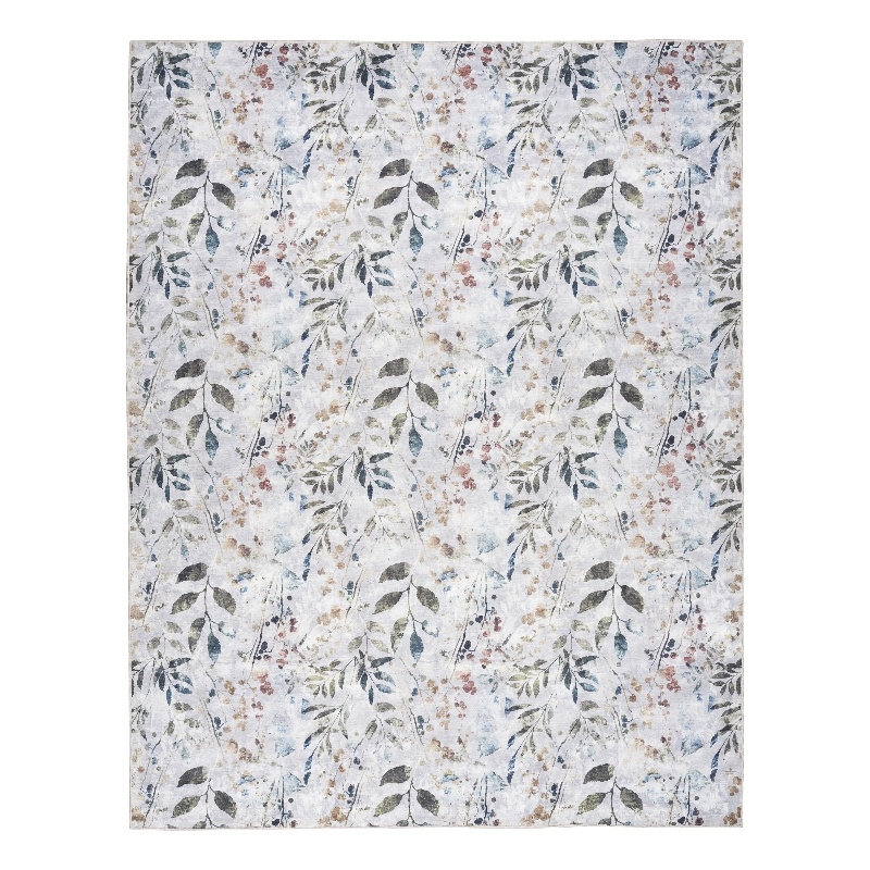 Nourison Home Nourison Washables 6' x 9' Grey Multicolor Contemporary Indoor Rug