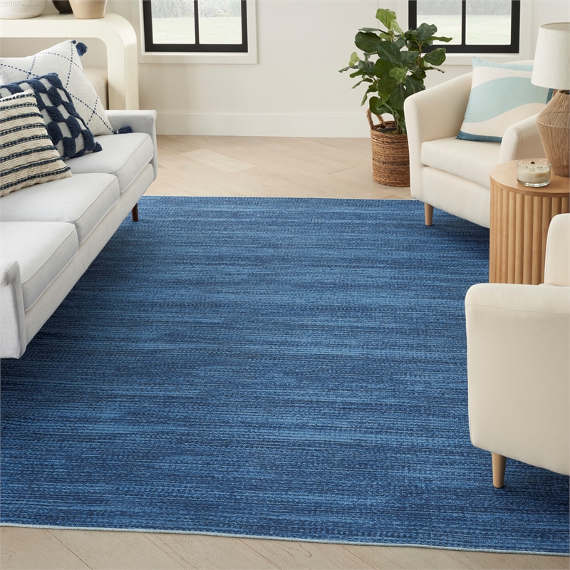 Nourison Home Nourison Washables 5' x 7' Blue Modern Indoor Rug