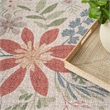 Nourison Home Nourison Washables 4' x 6' Cream Multicolor Farmhouse Indoor Rug