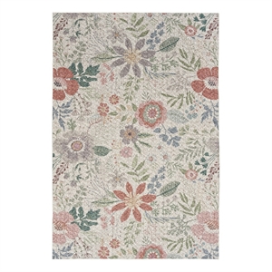 Nourison Home Nourison Washables 4' x 6' Cream Multicolor Farmhouse Indoor Rug