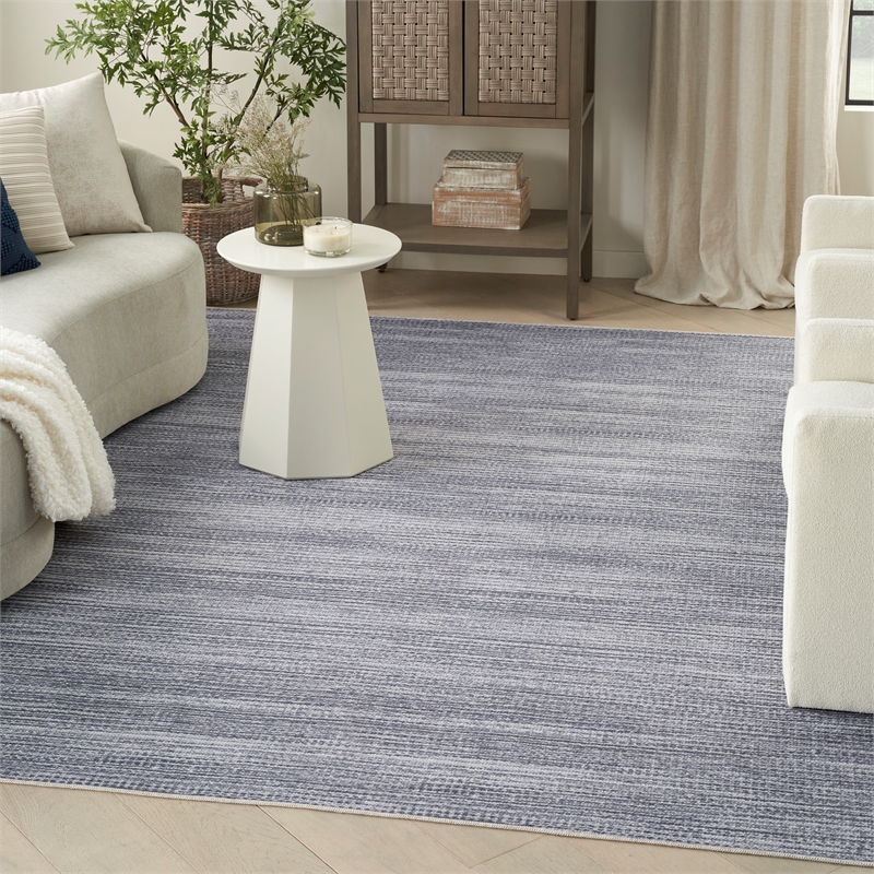 Nourison Home Nourison Washables 6' x 9' Grey Modern Indoor Rug