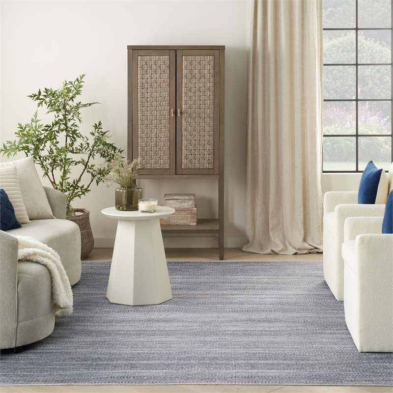 Nourison Home Nourison Washables 6' x 9' Grey Modern Indoor Rug