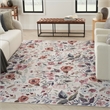 Nourison Home Nourison Washables 4' x 6' Ivory Pink Vintage Indoor Rug