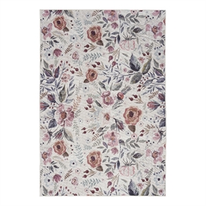 Nourison Home Nourison Washables 4' x 6' Ivory Pink Vintage Indoor Rug