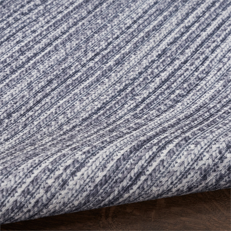 Nourison Home Nourison Washables 8' Runner Grey Modern Indoor Rug