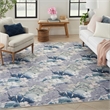Nourison Home Nourison Washables 5' x 7' Grey Blue Modern Indoor Rug