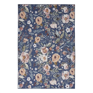 Nourison Home Nourison Washables 4' x 6' Navy Multicolor Vintage Indoor Rug