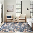 Nourison Home Nourison Washables 5' x 7' Navy Multicolor Vintage Indoor Rug