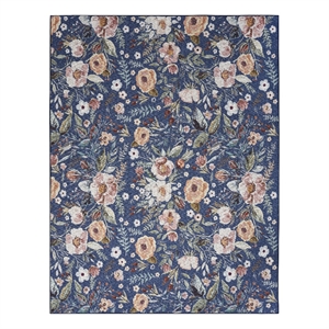 Nourison Home Nourison Washables 5' x 7' Navy Multicolor Vintage Indoor Rug