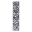 Washables 10' Runner Cotton Blend Navy Blue Multicolor Vintage Indoor Rug