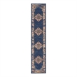 Nourison Passion 10' Runner Navy Fabric Vintage Area Rug (10' Runner)