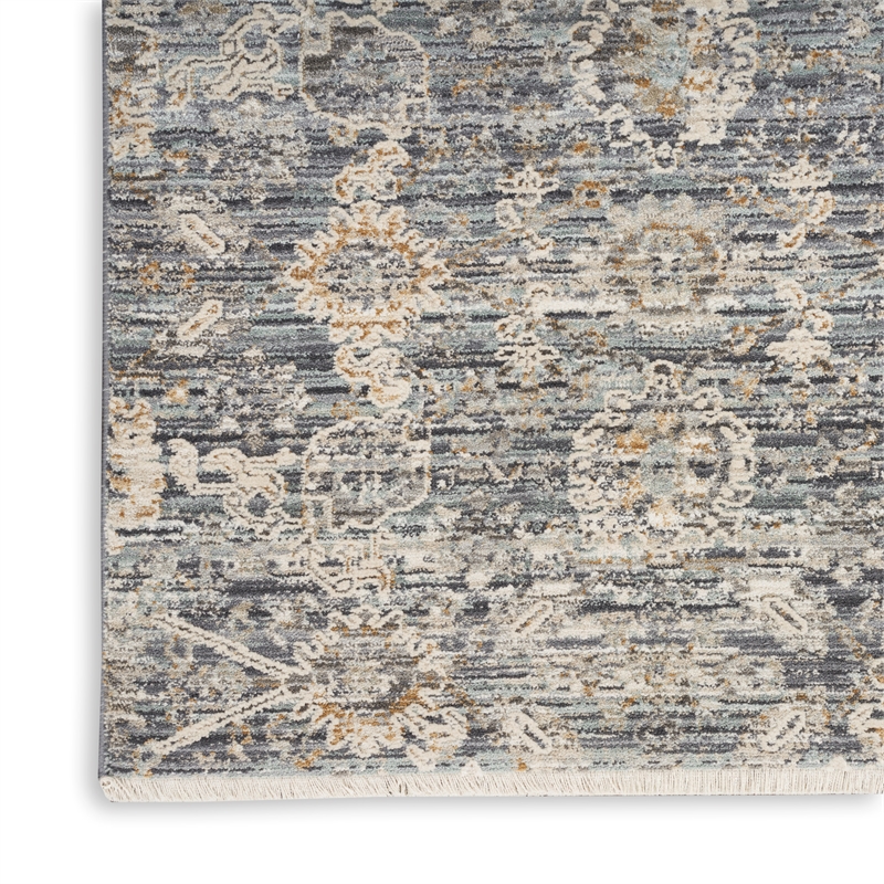 Nourison Home Nyle 3' x 5' Charcoal Vintage Indoor Rug