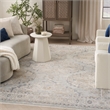 Nourison Home Nyle 5' x 8' Light Blue Vintage Indoor Rug