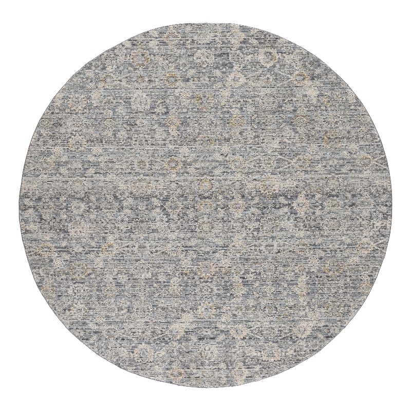 Nourison Home Nyle 8' x Round Charcoal Vintage Indoor Rug