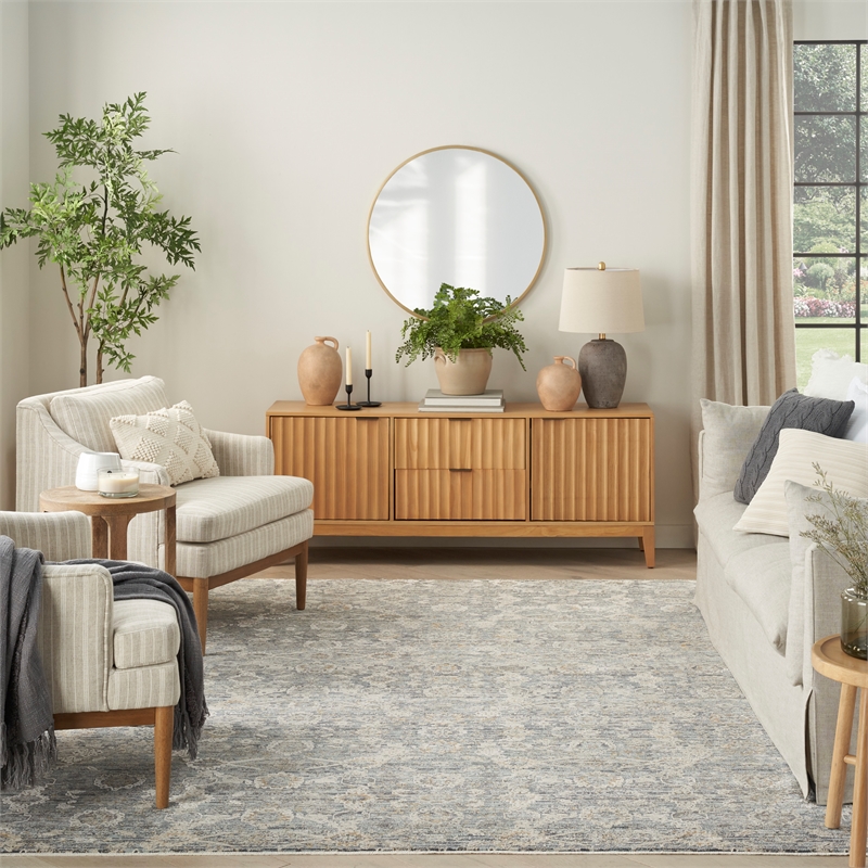 Nourison Home Nyle 5' x 8' Charcoal Vintage Indoor Rug