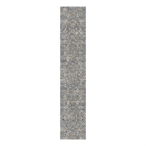 Nourison Home Nyle 8' Runner Charcoal Vintage Indoor Rug
