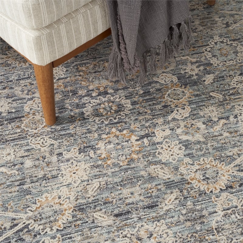 Nourison Home Nyle 8' x 10' Charcoal Vintage Indoor Rug