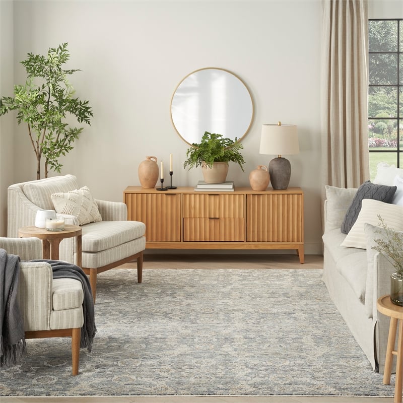 Nourison Home Nyle 8' x 10' Charcoal Vintage Indoor Rug
