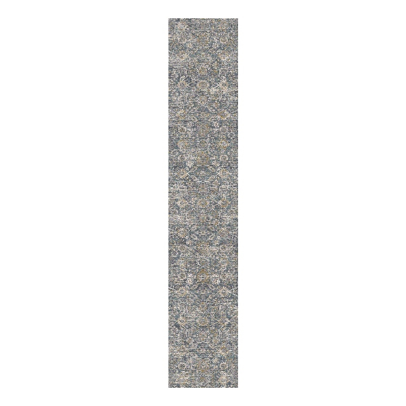 Nourison Home Nyle 10' Runner Charcoal Vintage Indoor Rug