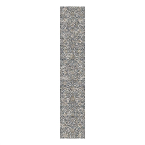 Nourison Home Nyle 10' Runner Charcoal Vintage Indoor Rug