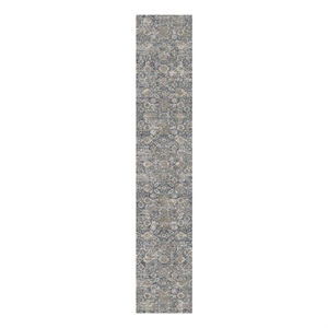 Nourison Home Nyle 12' Runner Charcoal Vintage Indoor Rug
