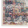 Nourison Passion 10' Runner Ivory Blue Fabric Vintage Area Rug (10' Runner)