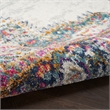 Nourison Passion 10' Runner Ivory Blue Fabric Vintage Area Rug (10' Runner)